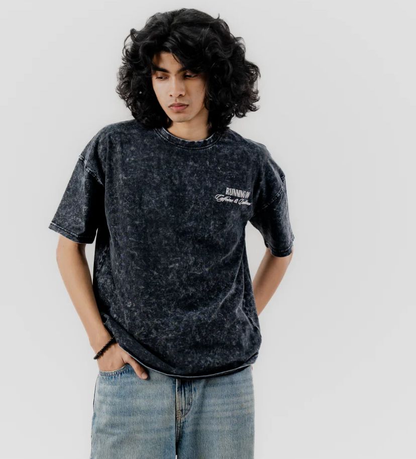 Premium Acid Wash Drop Shoulder TShirt