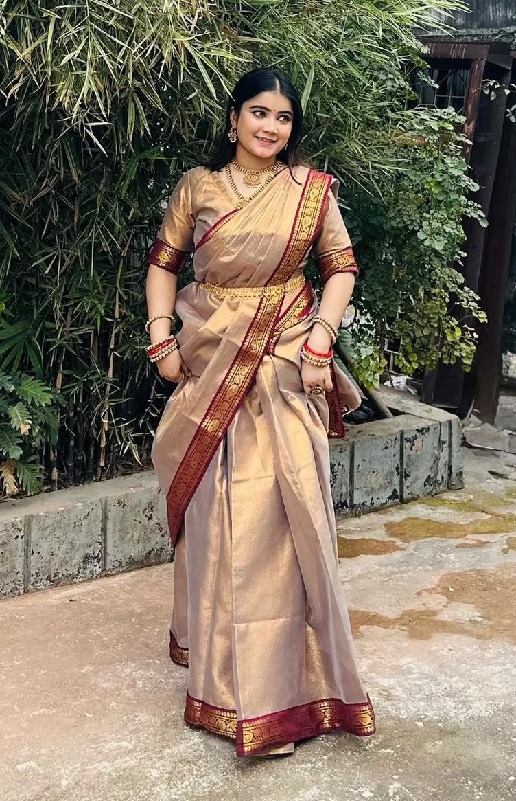 Puja Hit Lama Sharee with Blouse Piece - Image 8