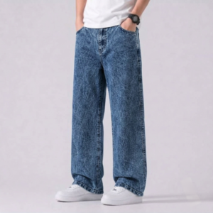 Semi Baggy Cargo Denim Pant