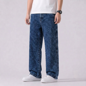 Semi Baggy Cargo Denim Pant