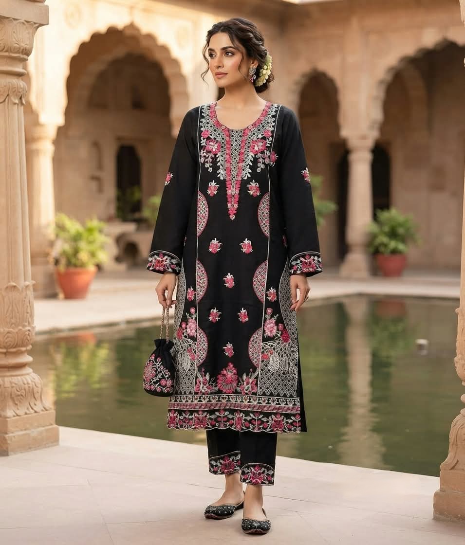 Embroidery Readymade Three Piece - Image 2
