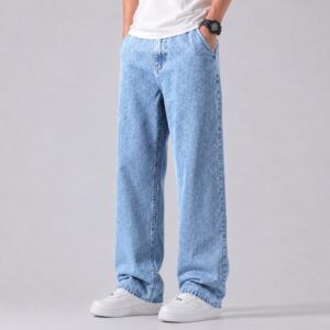 Semi Baggy Cargo Denim Pant